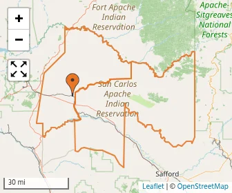 Area schools map